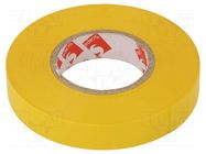 Tape: electrical insulating; W: 12mm; L: 25m; Thk: 0.13mm; yellow SCAPA