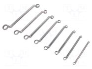Wrench-set; box; tool steel; 8pcs. BAHCO