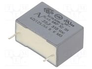 Capacitor: polypropylene; X2; R46 310V; 0.22uF; 18x17.5x6mm; THT KEMET