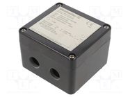 Enclosure: junction box; X: 75mm; Y: 80mm; Z: 55mm; polyester; black WEIDMÜLLER