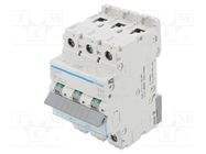 Circuit breaker; 230/400VAC; Inom: 16A; Poles: 3; Charact: C; 10kA HAGER