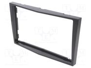 Radio frame; Opel; 2 DIN; grey gloss 