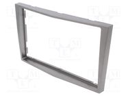 Radio frame; Opel; 2 DIN; matt silver 