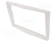 Radio frame; Opel; 2 DIN; white (pearl) 