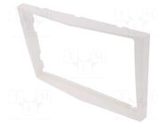 Radio frame; Opel; 2 DIN; white (pearl) COMPOTECH