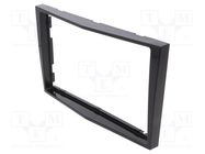 Radio frame; Opel; 2 DIN; black gloss 