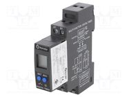 Timer; Range: 0,1s÷999h; SPDT; 24÷240VAC; 24÷240VDC; Display: LCD 