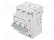 Circuit breaker; 230/400VAC; Inom: 20A; Poles: 3; Charact: C; 6kA HAGER