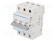 Circuit breaker; 230/400VAC; Inom: 10A; Poles: 3; Charact: C; 6kA HAGER