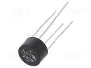 Bridge rectifier: single-phase; Urmax: 800V; If: 2A; Ifsm: 50A; WOM LUGUANG ELECTRONIC
