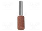 Grindingstone; 12mm; Mounting: rod 6mm; Kind of file: cylindrical WOLFCRAFT
