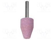 Grindingstone; 10÷20mm; Mounting: rod 6mm; Kind of file: conical WOLFCRAFT