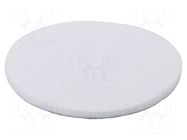 Polishing wheel; Ø: 125mm; felt; Mounting: bur WOLFCRAFT