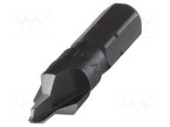 Countersink; 3÷8mm; wood,metal,plastic; tool steel; hexagonal WOLFCRAFT
