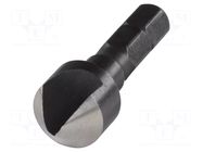 Countersink; 10mm; wood,metal,plastic; tool steel; hexagonal WOLFCRAFT