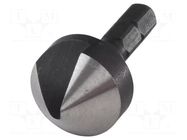 Countersink; 19mm; wood,metal,plastic; tool steel WOLFCRAFT