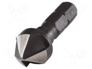 Countersink; 12mm; tinware,wood,plastic; high speed steel; 1/4" WOLFCRAFT