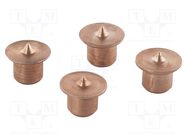 Punch; for dowel connections; 8mm; 4pcs. WOLFCRAFT