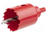 Hole saw; Ø: 40mm; wood,plastic,drywall,steel; Holder: hexagonal WOLFCRAFT