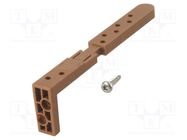 Connector; concealed screwed connection; 10pcs. WOLFCRAFT