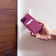 Card Armor Case Pouch Cover for iPhone 13 Mini Card Wallet Silicone Air Bag Armor Pink, Hurtel