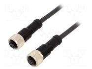 Cable: for sensors/automation; PIN: 8; with metal nut; plug; 30V AMPHENOL LTW