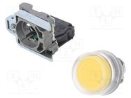 Switch: push-button; 22mm; NO; yellow; none; 3A/240VAC; IP66; flat SCHNEIDER ELECTRIC