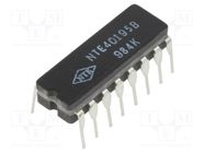 IC: digital; 4bit,shift register; THT; DIP16 NTE Electronics