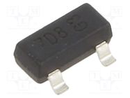 Transistor: N-MOSFET; unipolar; 60V; 0.15A; Idm: 0.8A; 0.34W; SOT23 