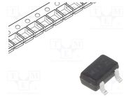 Transistor: NPN; bipolar; BRT; 50V; 0.1A; 200mW; SOT323; R1: 4.7kΩ DIODES INCORPORATED