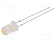 LED; 5mm; white warm; 16000÷20000mcd; 60°; Front: convex; 7÷8.5lm OPTOSUPPLY