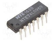 IC: digital; 4bit,parallel access register; TTL; THT; DIP14 NTE Electronics