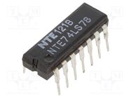 IC: digital; JK flip-flop; Ch: 2; TTL; THT; DIP14 NTE Electronics