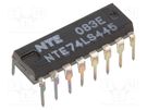 IC: digital; BCD to decimal,decoder,driver; TTL; THT; DIP16 NTE Electronics