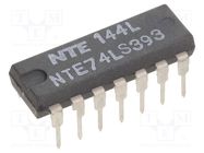 IC: digital; 4bit,decade ripple counter; Ch: 2; TTL; THT; DIP14 NTE Electronics