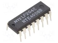 IC: digital; 4bit; Ch: 4; IN: 2; CMOS; THT; DIP16; 3÷18VDC; -55÷125°C NTE Electronics