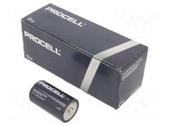 Battery: alkaline; D; 1.5V; non-rechargeable; 10pcs. PROCELL