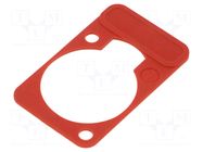 connector LETTERING PLATE RED NEUTRIK