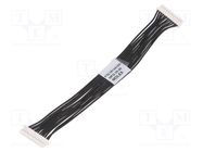 Ribbon cable with connectors; 0.1m; with leads; PIN: 12; 125V; 1A MOLEX