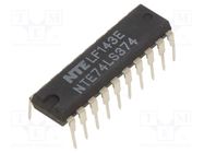 IC: digital; D flip-flop; Ch: 8; TTL; THT; DIP20; OUT: 3-state NTE Electronics