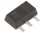Transistor: NPN; bipolar; 80V; 1A; 1W; SOT89 NTE Electronics