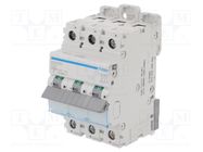 Circuit breaker; 230/400VAC; Inom: 20A; Poles: 3; Charact: C; 10kA HAGER