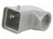 Enclosure: for HDC connectors; C146,heavy|mate; size A3; angled AMPHENOL