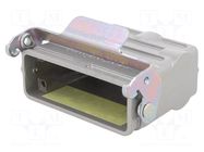 Enclosure for connectors: HDC; size A16; for cable; with latch AMPHENOL