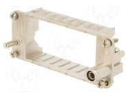 Frame for modules; male; C146,heavy|mate F; size E16; Modules: 4 AMPHENOL