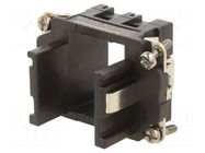 Frame for modules; female; size E6; C146,heavy|mate M; Modules: 2 AMPHENOL