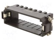 Frame for modules; male; size E24; C146,heavy|mate M; Modules: 7 AMPHENOL