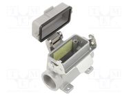 Enclosure: for HDC connectors; C146; size A10; with latch; M25 AMPHENOL