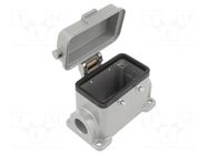 Enclosure: for HDC connectors; C146,heavy|mate; size E10; M20 AMPHENOL