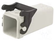 Enclosure for connectors: HDC; size A3; for cable; with latch AMPHENOL